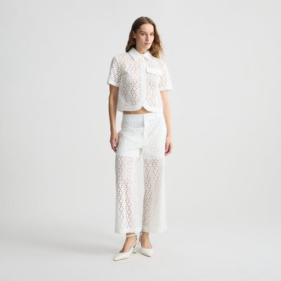 Chemise cropped avec broderies LIU JO