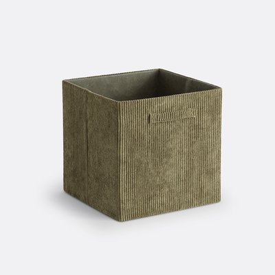 Panier cube pliable, velours côtelé, Veloudo LA REDOUTE INTERIEURS