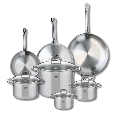 3 poêles 24/28/32cm + 4 faitouts 14/16/20/26cm PROFI CITRIN ELO