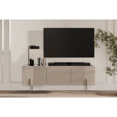 Meuble TV 150 cm panneaux de particules et MDF, MATHILDE BOBOCHIC