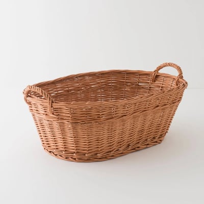 Panière à linge ovale en osier KOK