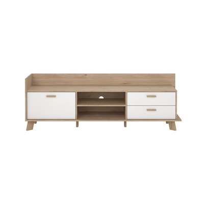 Meuble TV 2 portes, 1 tiroir, 2 niches L181,9 cm - STORM CALICOSY