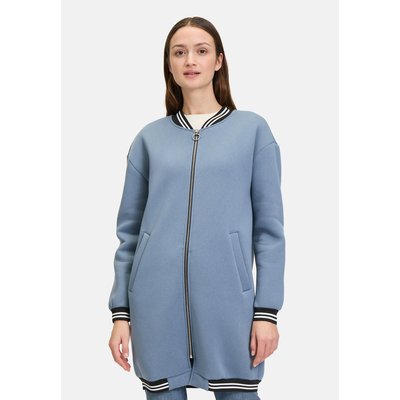 Manteau molletonné à bordures à rayures horizontales AMBER & JUNE