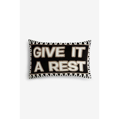 Coussin en velours give it a rest NEXT