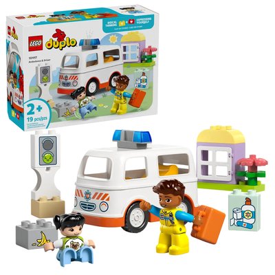 Duplo L'ambulance et le chauffeur LEGO
