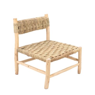Fauteuil en bois d'eucalyptus & corde TOKA HYDILE