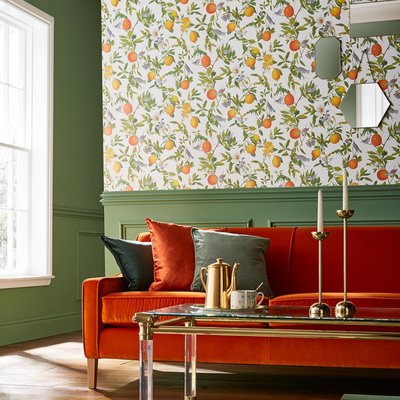 Papier peint Fleurs de citronnier Amalfi GRAHAM ET BROWN