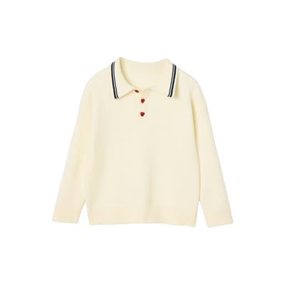 Pull polo manches longues VERTBAUDET