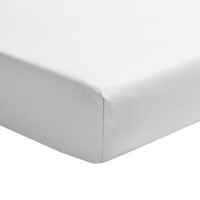 Drap housse uni en satin de coton, bonnet de 30cm, PALAZZO ESSIX