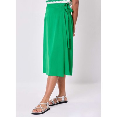 Jupe midi portefeuille fluide VERA PRINCESSE NOMADE