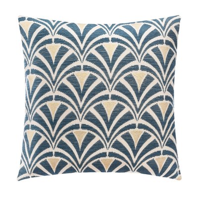 Housse de coussin chenille Art Déco ATMOSPHERA