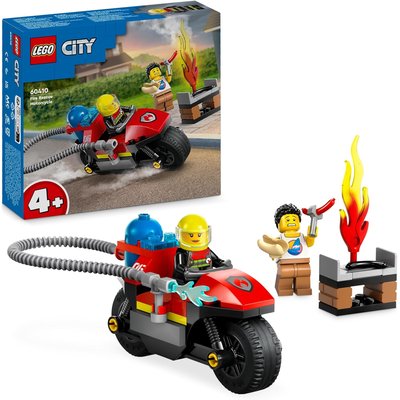 La moto d'intervention rapide des pompiers LEGO