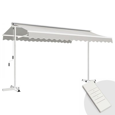 Store double pente électrique avec coffre 3 x 4 m - DELGADA OVIALA