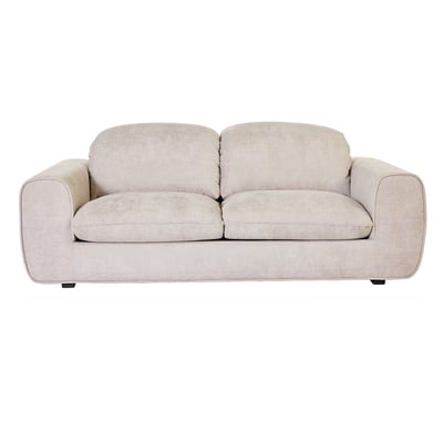 Canapé convertible avec têtières ajustables 3 places en tissu effet velours texturé vert kaki NOAM MILIBOO