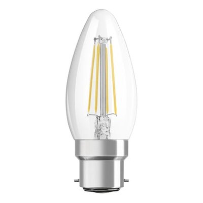 Ampoule Flamme Led Retrofit Classic 4w=40w B22 Blanc Chaud OSRAM