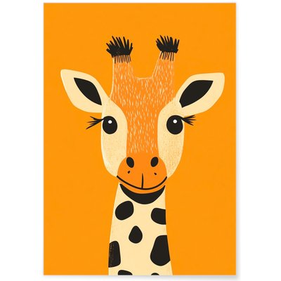 Affiche Girafe souriante L'AFFICHERIE