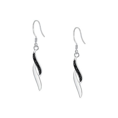 Boucles d'oreilles en argent 925 et cristal CLEOR