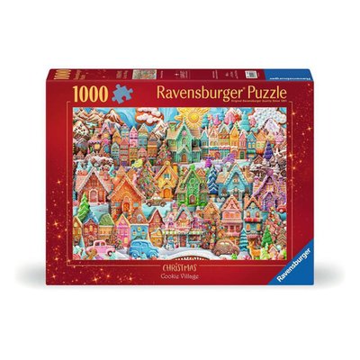 Puzzle 1000p Noël au village des cookies RAVENSBURGER