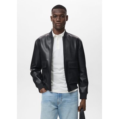 Blouson bomber simili-cuir MANGO MAN