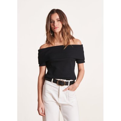 T-shirt épaules dénudées en coton biologique LA FEE MARABOUTEE