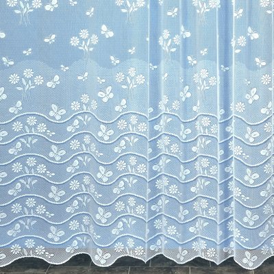 Panneau droit papillon en dentelle modulable avec ruban fronceur HOME MAISON
