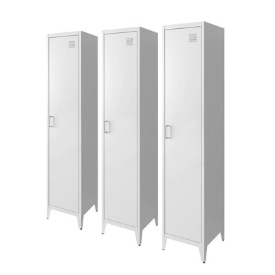 Armoire chambre industrielle 4 espaces de rangement (lot de 3) SOHO SWEEEK