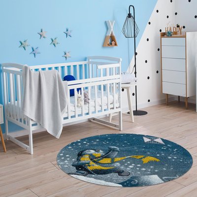 Tapis enfant tissé motif animaux YELOBEAR UN AMOUR DE TAPIS