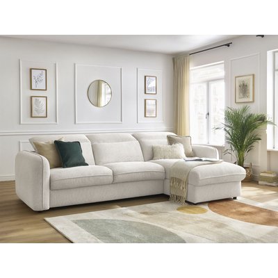 Canapé lit 4 places en tissu chiné couchage 140x200 cm, ACHILLE BOBOCHIC