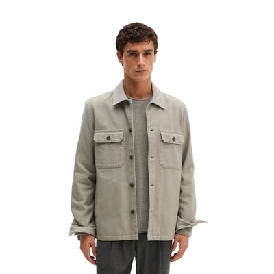 Surchemise en sergé de coton bio bicolore MARC O'POLO