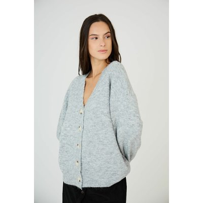 Buttoned V-Neck Cardigan SEE U SOON