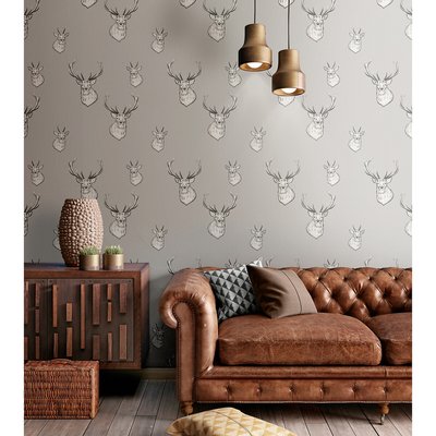 Stag Wall paper CATHERINE LANSFIELD