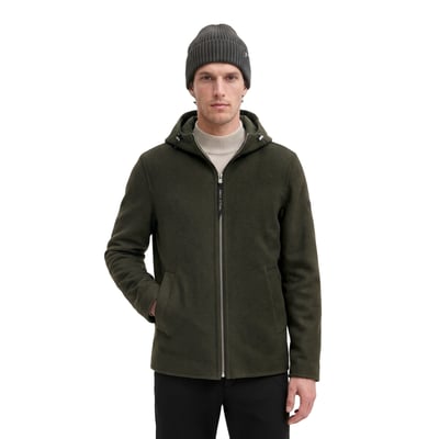 Veste en laine à capuche, coupe classique en laine mélangée double face toute douce MARC O'POLO