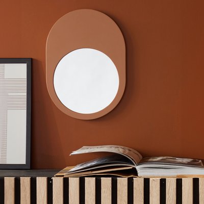 Miroir mural ovale en bois MOKA TODAY
