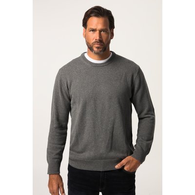 Pull en coton à col rond, broderie JP1880