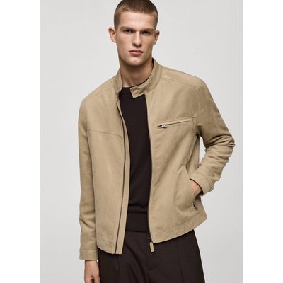 Blouson biker imitation daim MANGO MAN