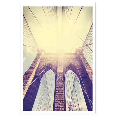 Affiche photo sunshine sur brooklyn HEXOA