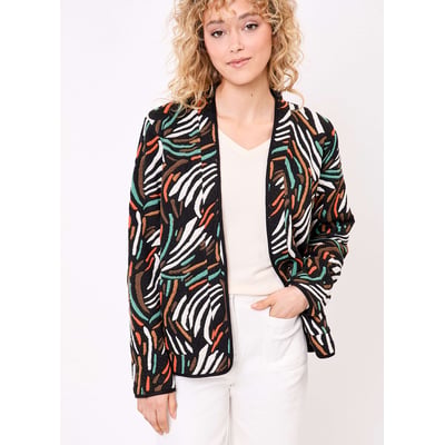 Veste souple maille jacquard LEOTI LA FIANCÉE