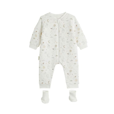 Combinaison bébé en molleton et chaussons Eliah PETIT BEGUIN