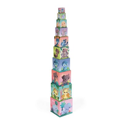 Pyramide Carree "les Animaux Tous Mignons" JANOD