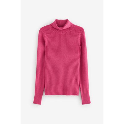 Pull en maille côtelée à col roulé haut NEXT
