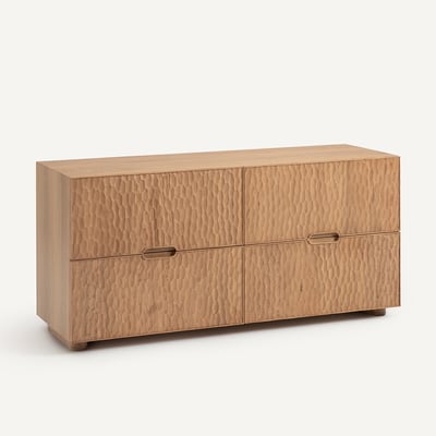 Commode 4 tiroirs, chêne et plaqué chêne, Otoka AM.PM