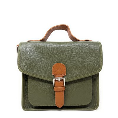 Sac bandoulière cartable en cuir grainé CALVI OH MY BAG