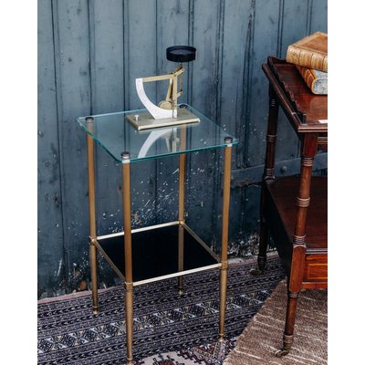 Table d'appoint en verre Hanna N°201 - Bon état DEBONGOUT