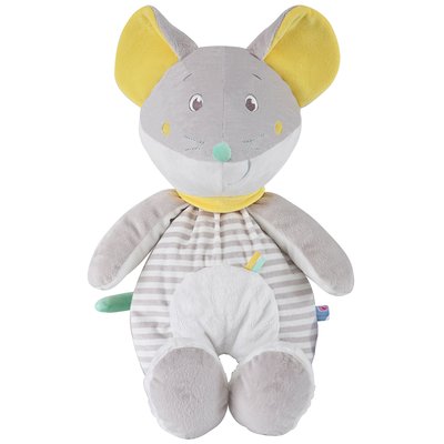 Grande peluche range pyjama souris SUCRE D'ORGE