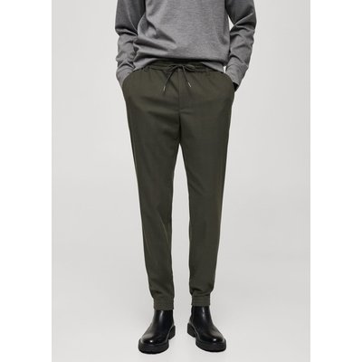 Pantalon coton cordon de serrage MANGO MAN