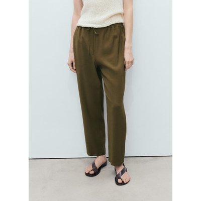 Pantalon fluide taille élastique MANGO