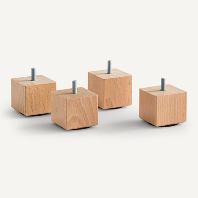 Комплект из четырех коротких квадратных ножек для кроватного основания, Jarano AM.PM
