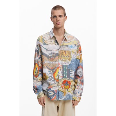 Chemise à imprimé collage ethnique DESIGUAL