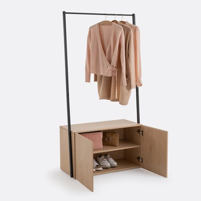 Perchero con compartimento y 2 puertas, Amez LA REDOUTE INTERIEURS