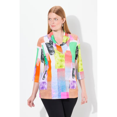 T-shirt en tissu fluide slinky avec imprimé ULLA POPKEN
